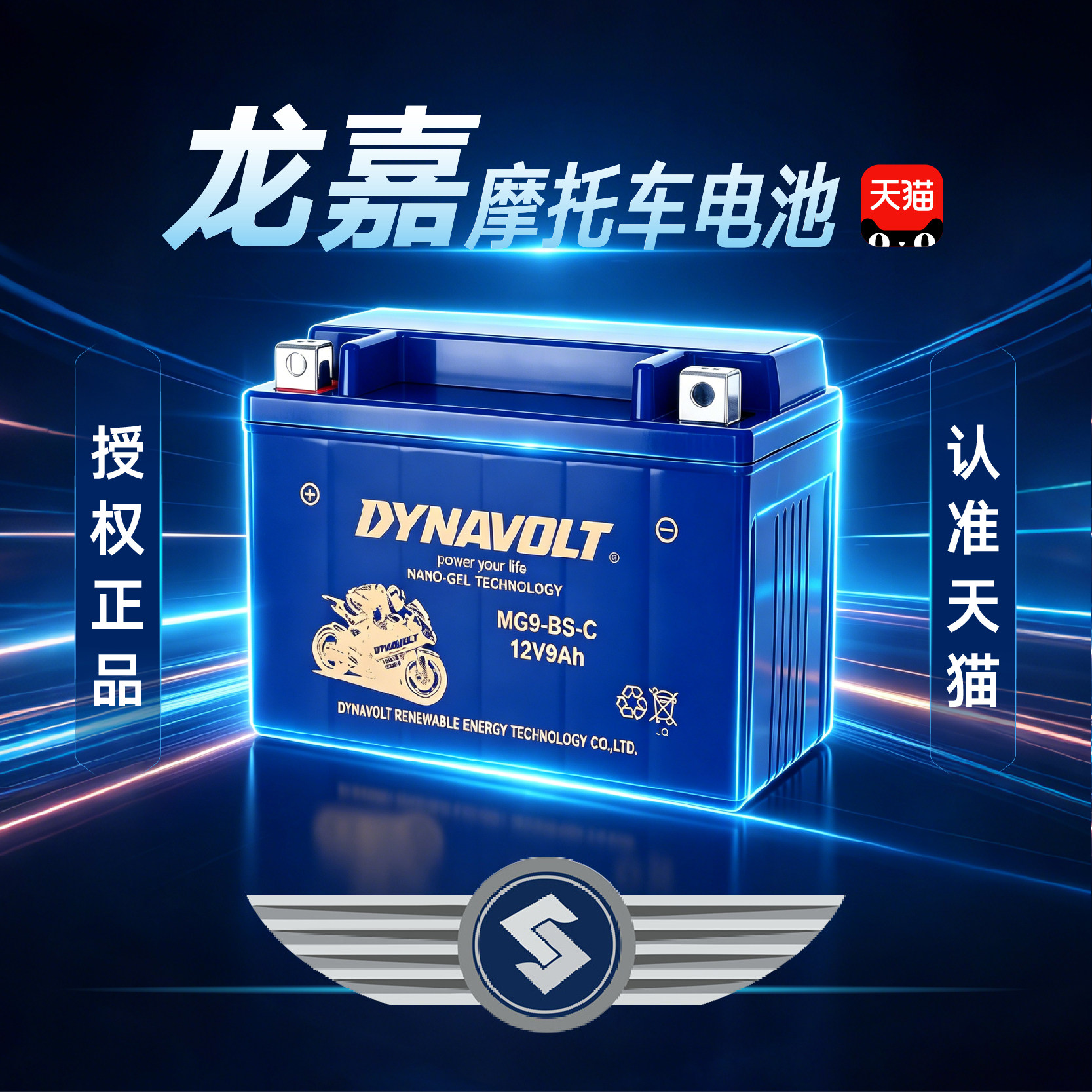 龙嘉XDV250Si/300/VMAX300/250/V霸V途V咖250摩托电瓶12V猛狮原厂