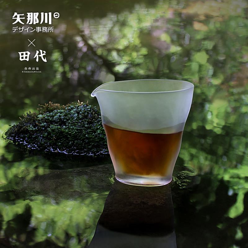 国风功夫茶道公道杯玄冰琉璃分茶器茶海匀杯茶具零配高档茶器公杯