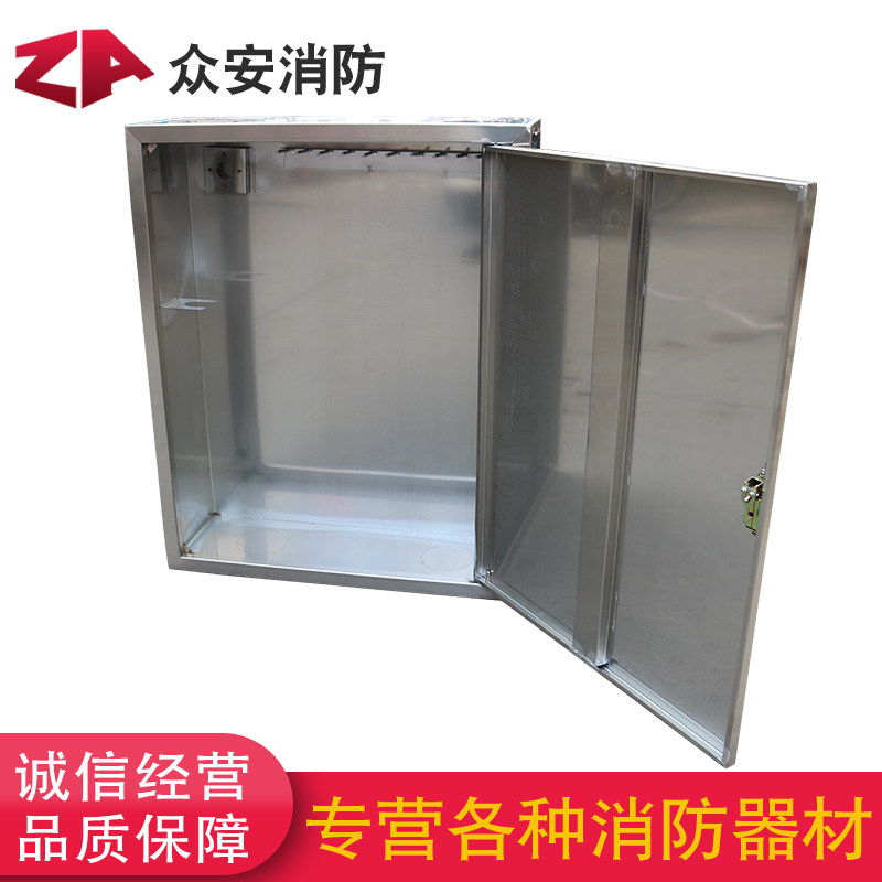 消防器材不锈钢灭火器箱消火栓箱卷盘水带箱灭火器面具箱子可定制