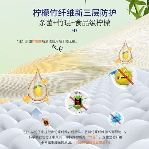 比思达竹纤维百洁布周抛抹布加大加厚干湿两用厨房清洁去油洗碗巾