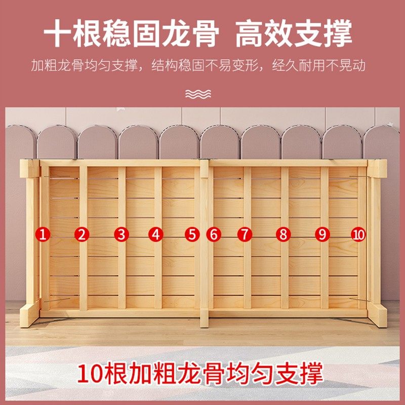 折叠拼接床加宽床边实木床儿童侧边加长延边无缝大人加宽拼接神器