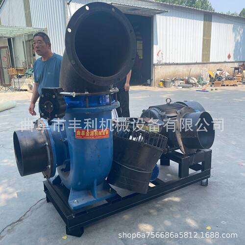 防汛排水大流量混流泵 电机款12寸抽水泵 工地抽水排水柴油水泵