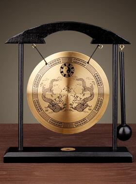 聚缘阁合金风铃摆件双龙百寿中式国风办公桌客厅装饰创意工艺品