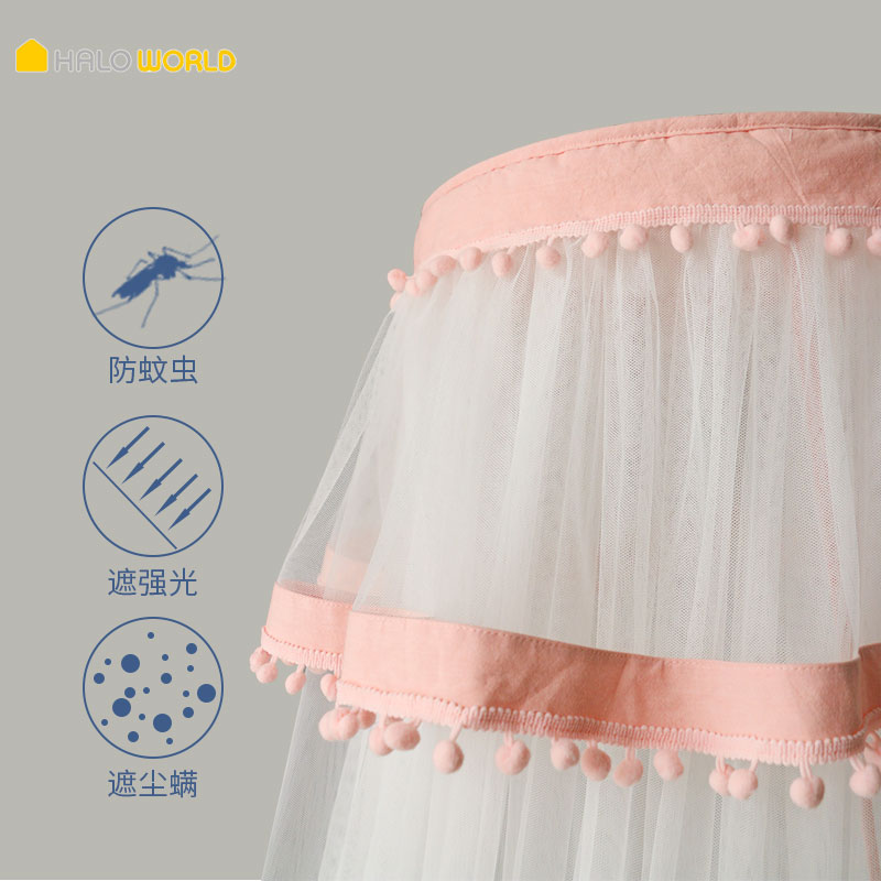 婴儿床蚊帐全罩式通用落地带支架独立宝宝蚊帐新生儿童开门式蚊帐