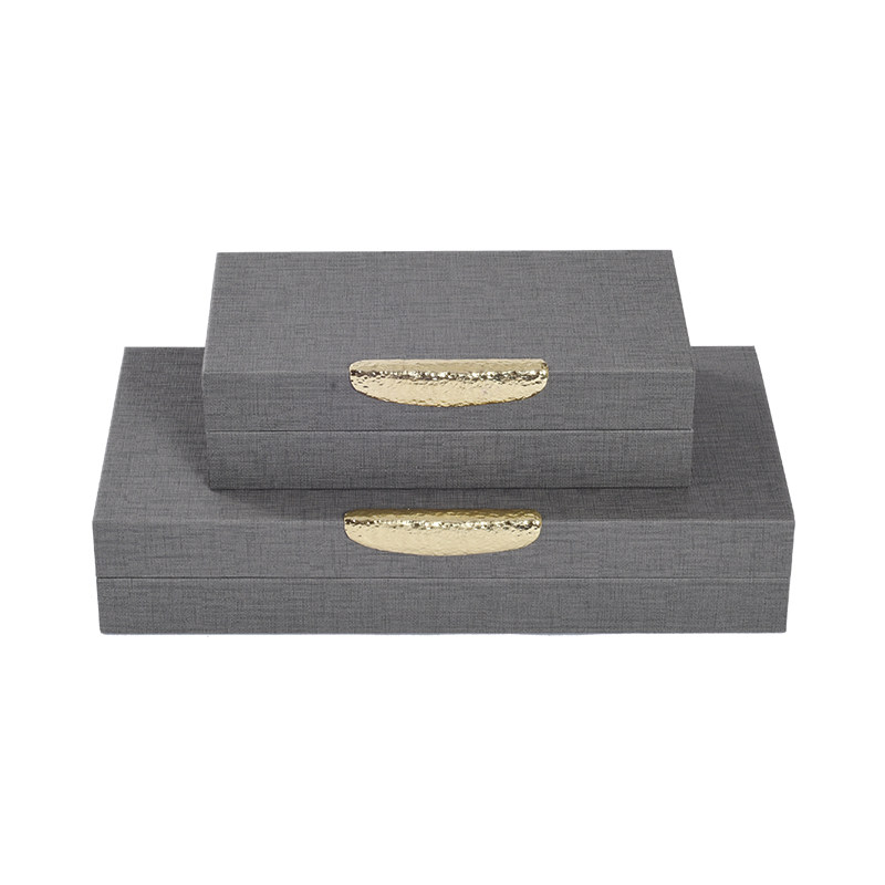 新中式首饰盒家居摆件样板房间软装饰品书房卧室梳妆台装饰盒摆设