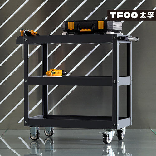 TFOO太孚 工业灰色三层维修工具小推车 零件工具油画小车子