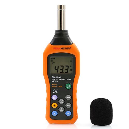 华谊PM6708高精度数字声级计噪音计专业级手持式分贝仪噪声检测仪