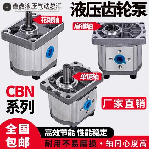 液压齿轮泵CBN-F310/314/316/320/325小型高压油泵液压泵总成泵头