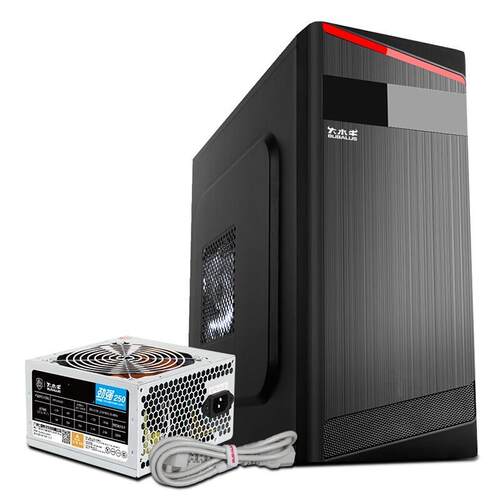 极速大水牛/瑞智U2 劲强250W 台式主机电脑机箱电源套装 商务家用