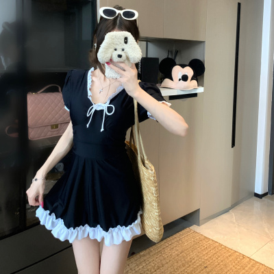 绝美超显瘦微胖女孩遮肉泳衣