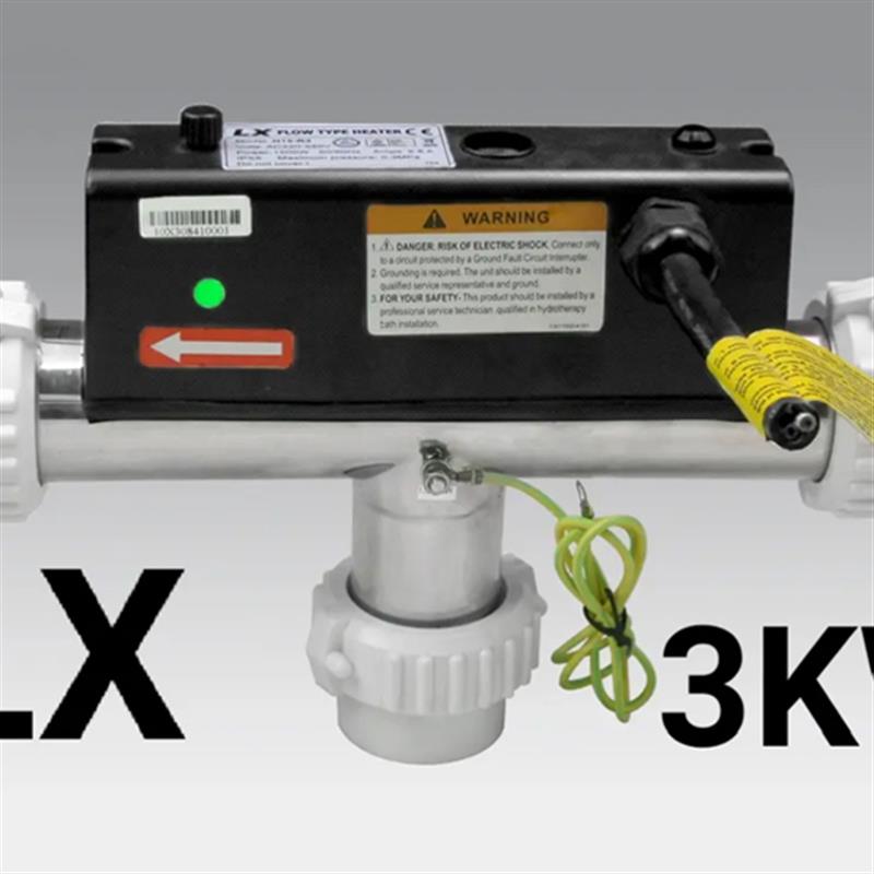 LX加热恒温器3000w游泳池按摩浴缸设备H10R3R12lx1500w加热棒桶管
