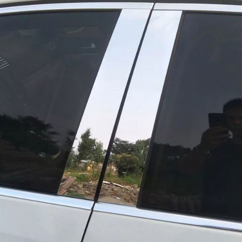 01-23款奥迪a6/A6L中柱饰条不锈钢B/C柱饰板车窗玻璃压条中柱亮条