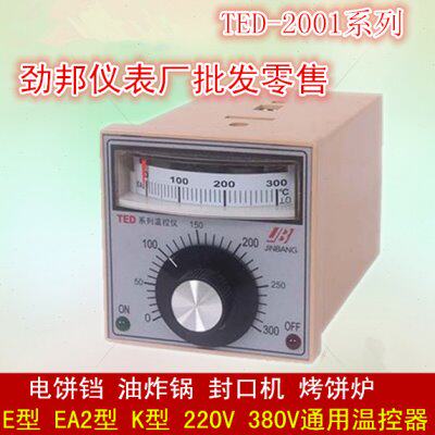 劲邦仪表TED－2001系列温控仪 EA2/ K 0-300 度 电饼铛 油炸炉
