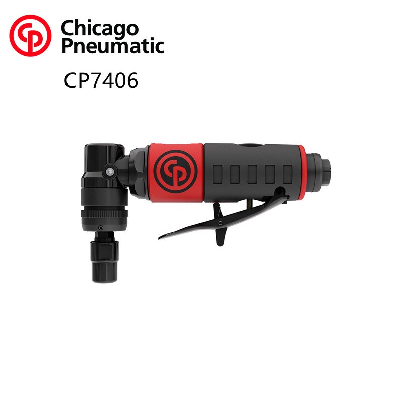 美国CP7406气动砂轮机磨光去毛刺1/4寸打磨磨研短款直角气动工具
