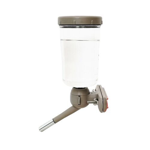 方管狗笼悬挂式饮水器喝水器比熊不湿嘴宠物大狗狗围栏水壶加长