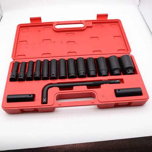 1/216件套气动加长套筒风炮旋具汽修组套工具机修套筒套装