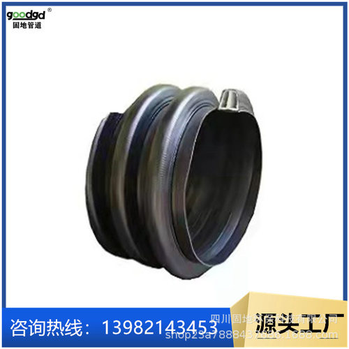 现货pe双高筋增强缠绕管厂家pvc聚乙烯缠绕B型内肋塑料排水管