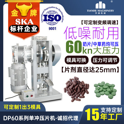 6吨软水盐全自动单冲压片机