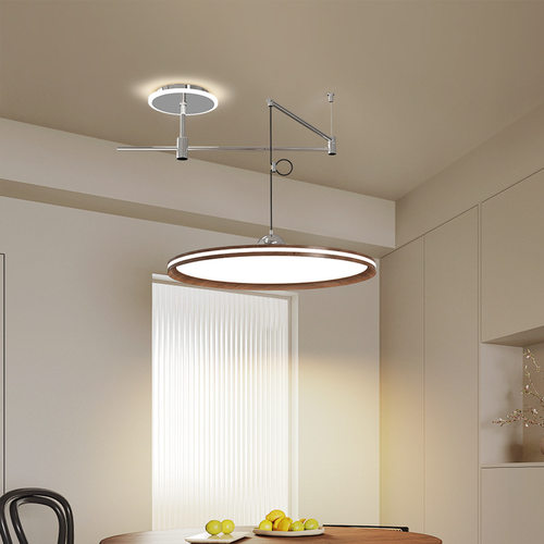 中古摇臂餐厅吊灯LED现代简约创意可移位卧室灯设计师LED吊灯具
