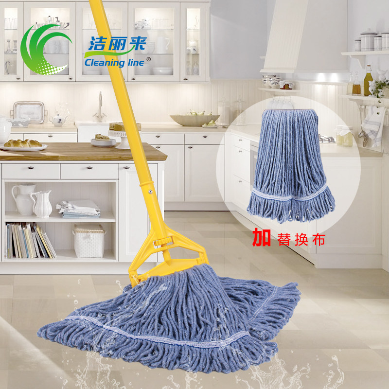 商用棉纱线水拖把保洁蜡拖除尘吸水加大墩布家用酒店工厂饭店地拖