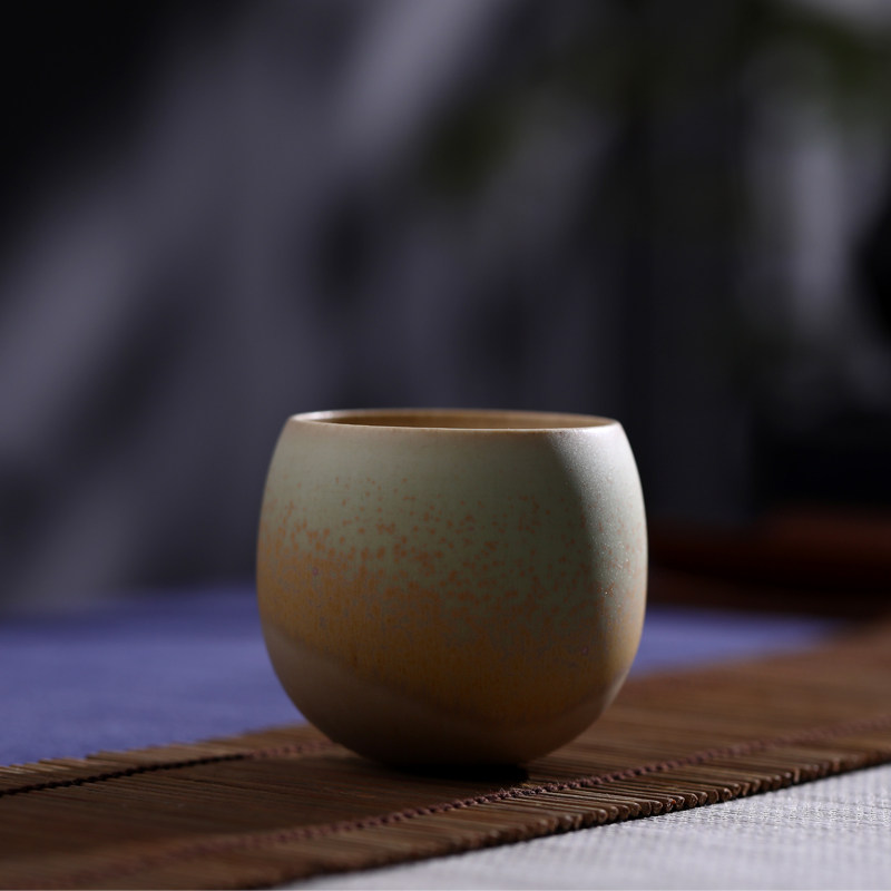 六合堂不倒杯 功夫茶杯 陶瓷主人杯单杯 手工窑变小茶杯 品茗杯