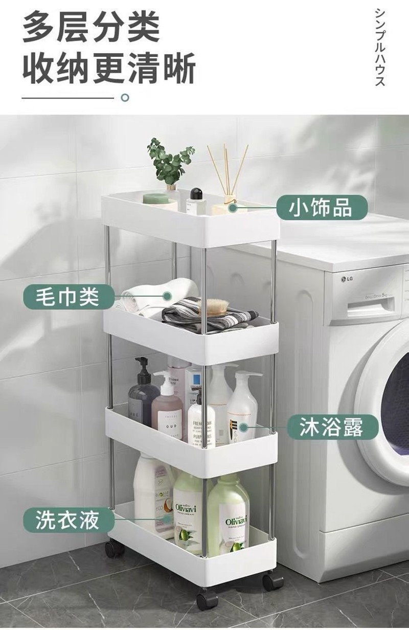 加厚不锈钢厨房置物架多功能收纳仓库阳台储物架子落地五层可定制