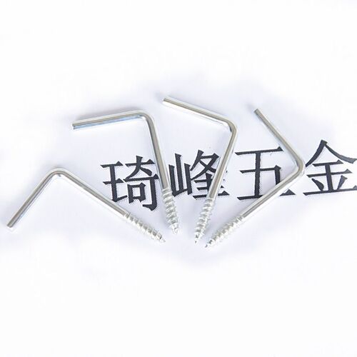 L型带螺纹钉现货供应2*9*26/16自攻7字螺丝铁镀锌直角木工挂钩丝
