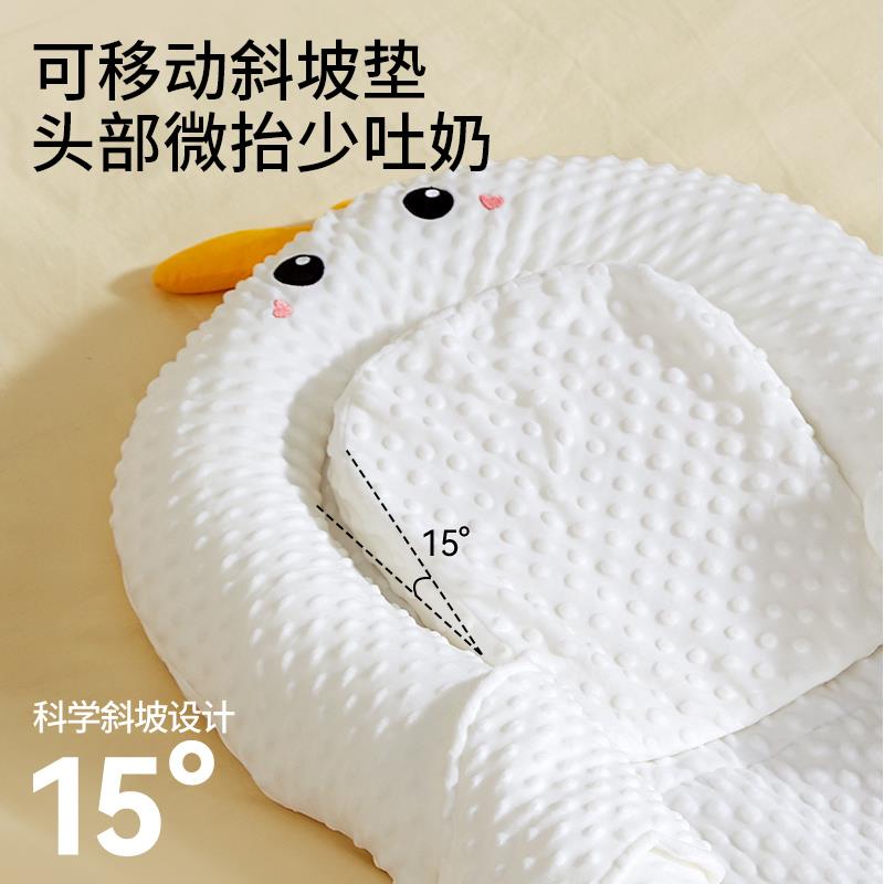 床中床婴儿新生儿防压宝宝安睡安抚睡垫落地醒防斜坡枕躺睡神器