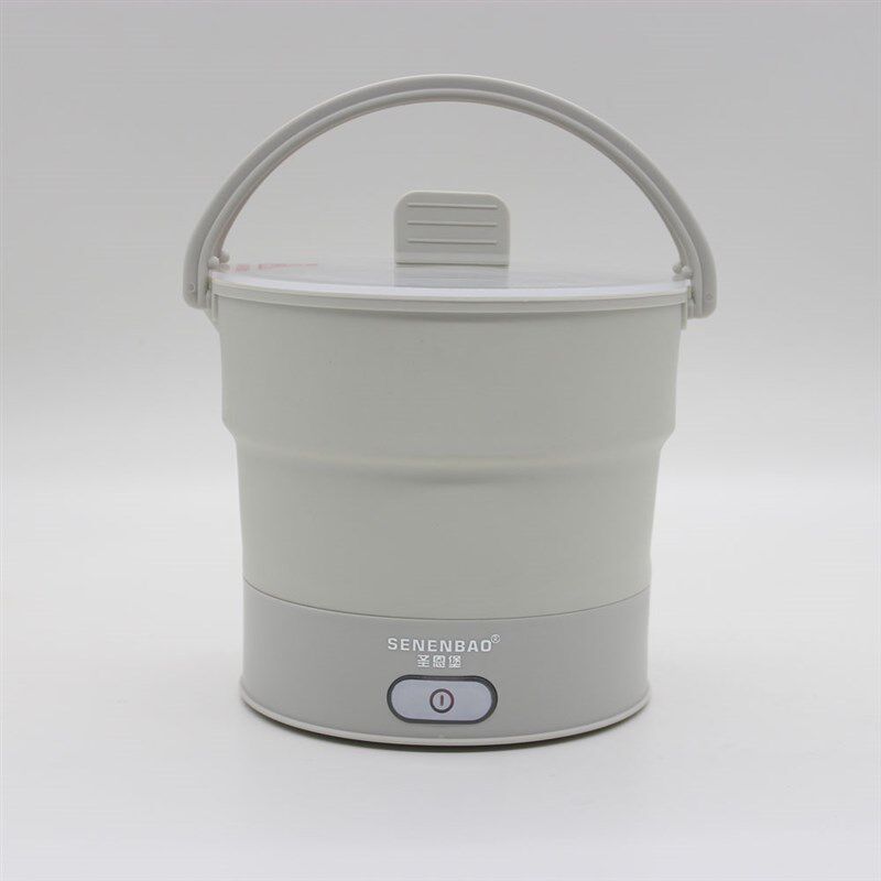110V220V伏双电压折叠电煮锅便携式电热锅迷你电火锅0.6L升煮面锅