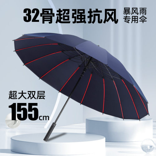 32骨自动加固加大长柄伞