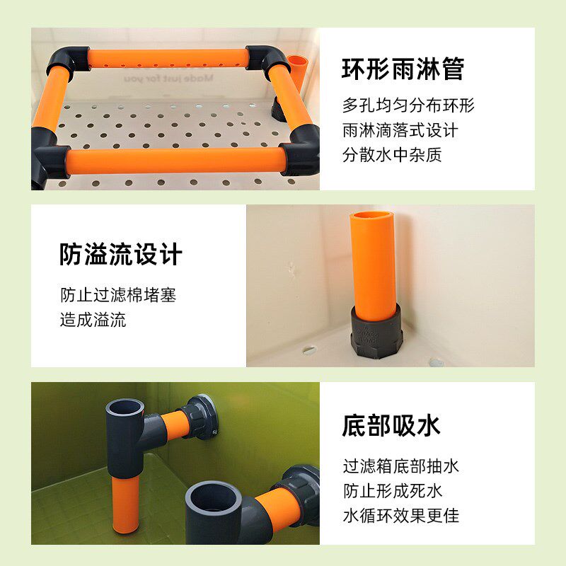 鱼缸过滤器周转箱静音上置滴流盒水循环外置过滤桶鱼盆鱼池过滤箱