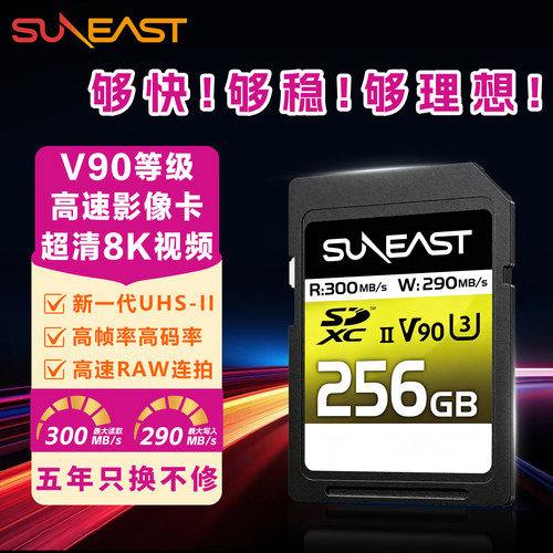 内存卡sd卡256G相机存储卡V90