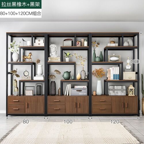 展示柜铁艺现代架多宝阁隔断新中式置物架摆件茶室茶叶博古架简约