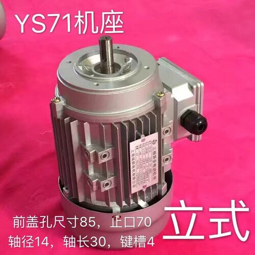 厂家直销上海瑞顺三异步电动机YS7114/250W 380V 1400转铜线铝壳