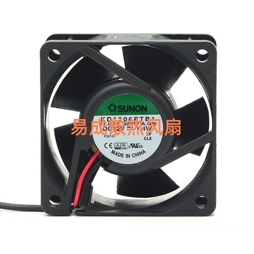 原装SUNON建准 6025 12V 1.4W KD1206PTB1 6厘米 双滚珠散热风扇