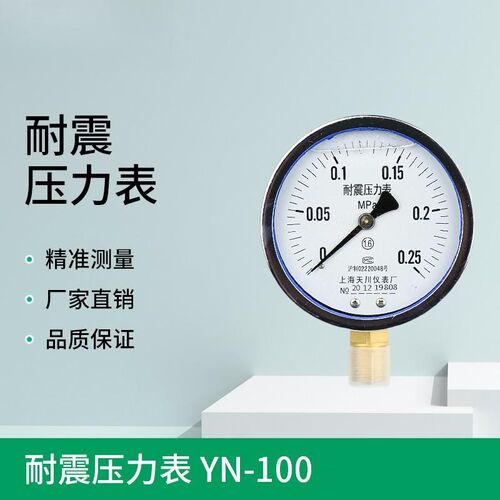 YN-100耐震压力表1.6MPa25公斤油压表 真空充油压力表 负压STCIF