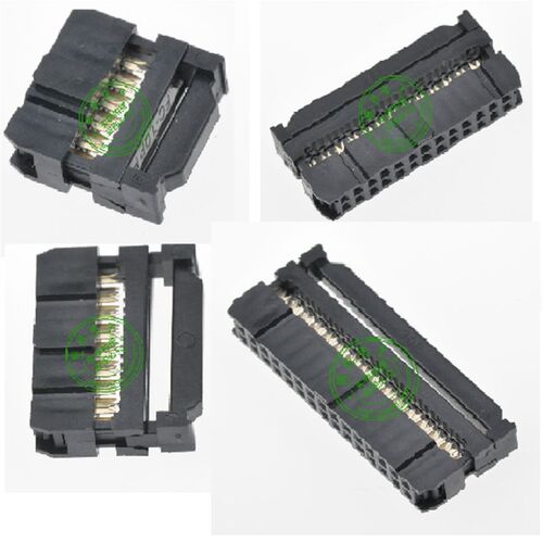 IDC FC连接器 2.54mm间距 镀金脚 10/14/16/20/26/30/34/40/50/64