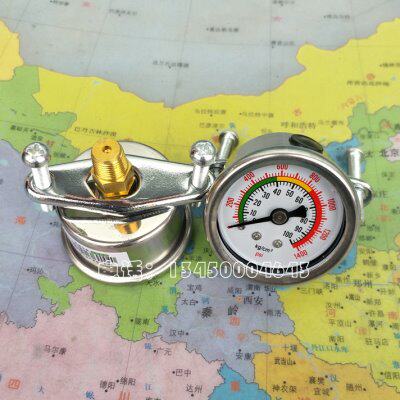 表壳不锈钢40MM轴向带支架0－100KG耐震压力表 耐震液压表 油压表