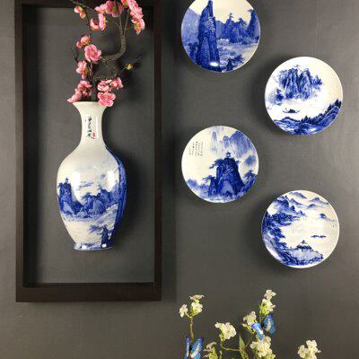 墙壁装饰品沙发背景墙装饰挂件墙上花盆壁挂房间布置进门墙面挂饰