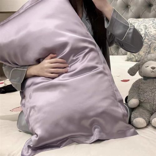 源价99 丝滑柔软okioki玻尿酸枕套一只装丝感美容 锦司48cmx74cm