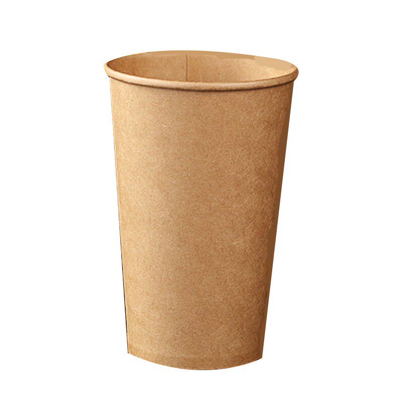 纸杯一次性白杯子纯白色纸杯加厚咖啡杯奶茶杯手工定制logo广告杯