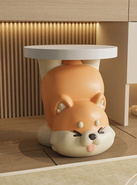 可爱柴犬换鞋凳家用门口入户进客厅创意小凳子搬新家乔迁新居礼物