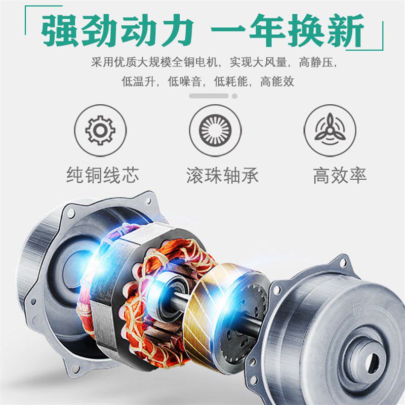 金羚排气扇厨房百叶窗式换气扇10/12寸方形工业排风扇强力抽油烟