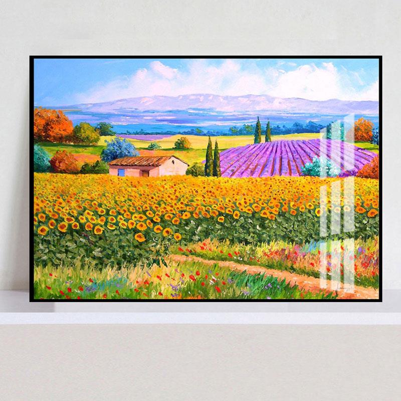 乡村田园风美式客厅餐厅装饰画卧室床头房间壁画酒店宾馆挂画单幅