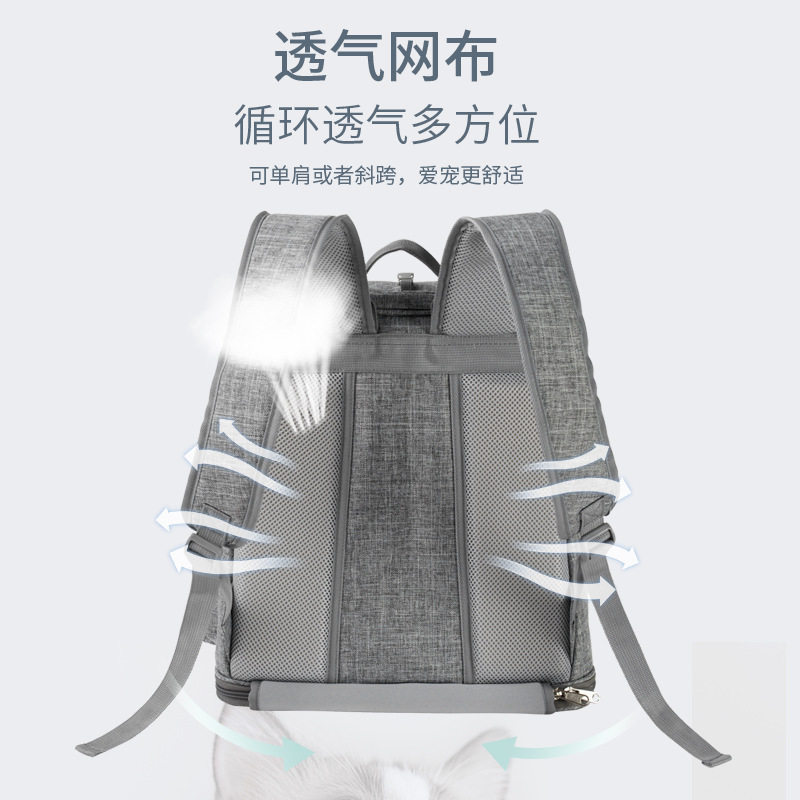 猫背包猫包外出可携式大容量双肩宠物背包透气猫咪包折叠猫书包狗