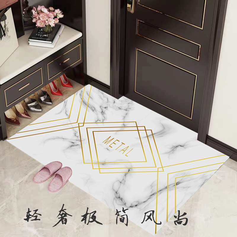钢化玻璃地垫地踏门垫脚踏垫门口进门家用脚垫入户垫防水厨房可擦