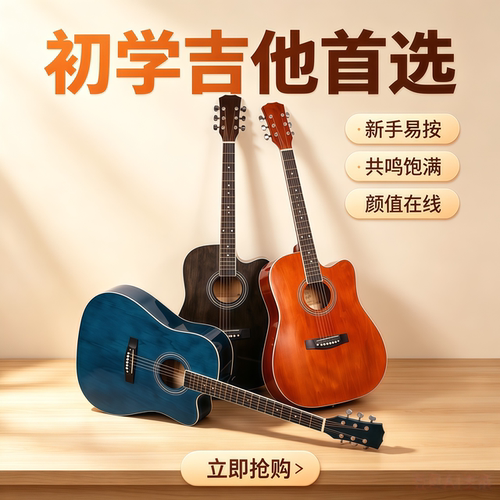 Dimaes/笛玛初学者入门单板吉他