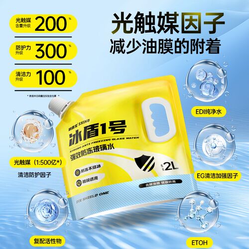 汽车玻璃水车用去油膜雨刮水四季通用防冻零下40度冬季镀晶浓缩液