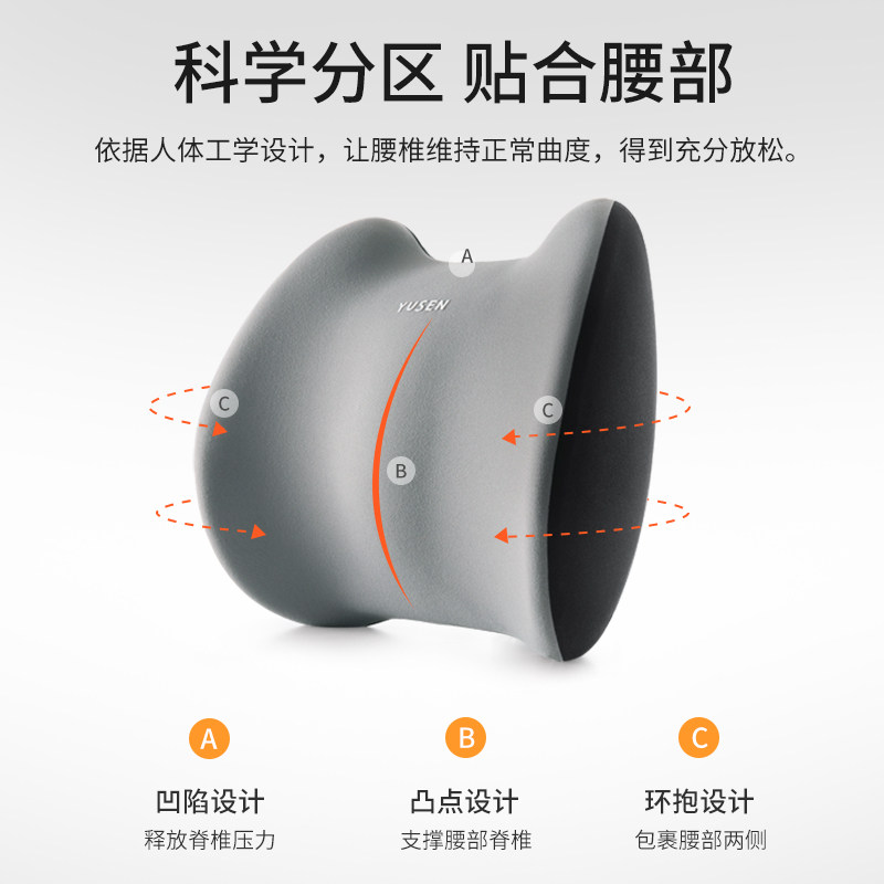 汽车腰靠护腰车载腰垫腰托驾驶座椅靠垫车用靠枕开车腰部支撑靠背