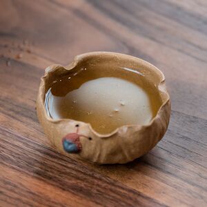 宜兴紫砂主人杯全手功夫茶具荷趣蜗牛荷叶品茗小杯子配套茶具配件